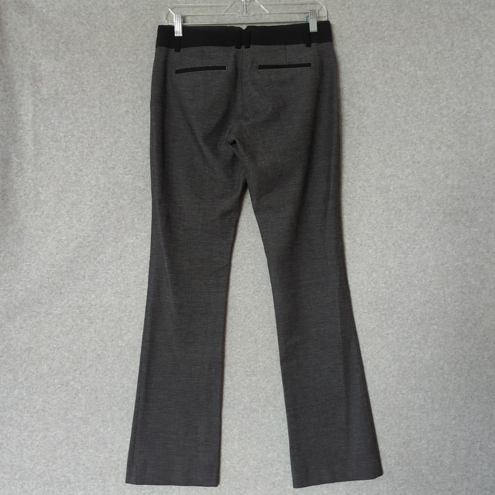 Express Columnist Gray Slim Bootcut Work Office Career Pants Low Rise Womens 6R - Picture 8 of 10